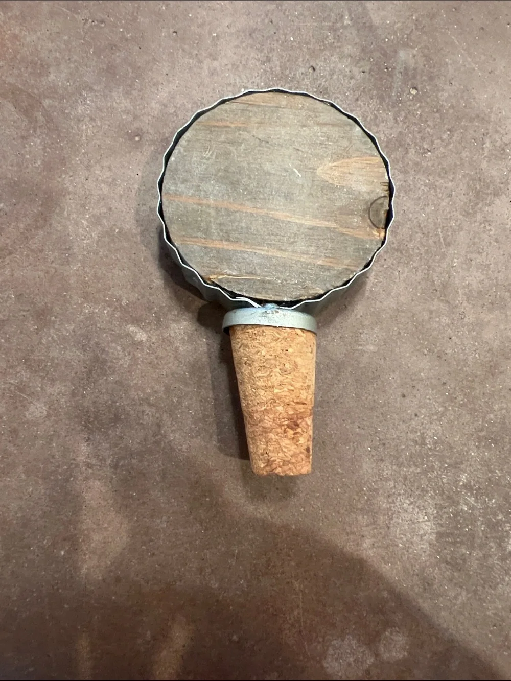 Just Let Me Wine Bottle Stopper - White Cork Top